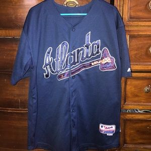 COPY - Navy blue Atlanta Braves jersey